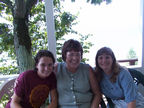 Kathie, Sue and Gwen pose